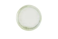 DUDSON Assiette plate organique vert porcelaine vitrifiée Ø 27 cm Finca Flint