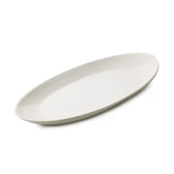 REVOL Assiette plate ovale blanc porcelaine culinaire 36x16 cm Madeleine Online