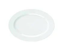 ACCOLADE Assiette plate ovale blanc porcelaine 39x27 cm Presto Outlet