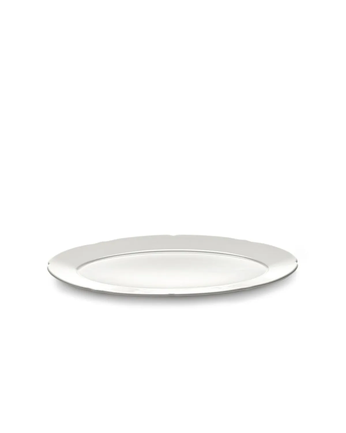 SERAX Assiette plate ovale blanc porcelaine 24,5x15 cm Silhouette