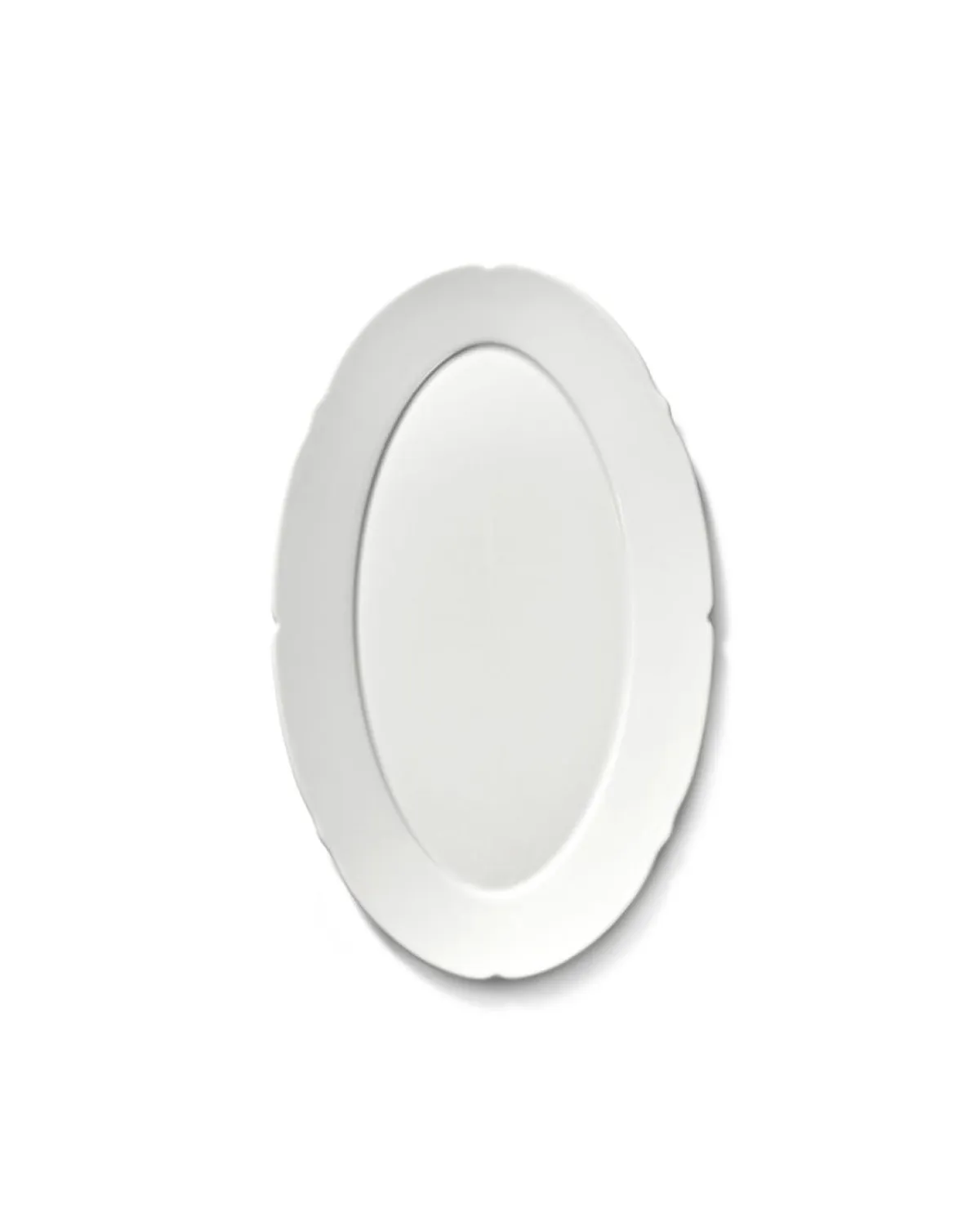 SERAX Assiette plate ovale blanc porcelaine 24,5x15 cm Silhouette