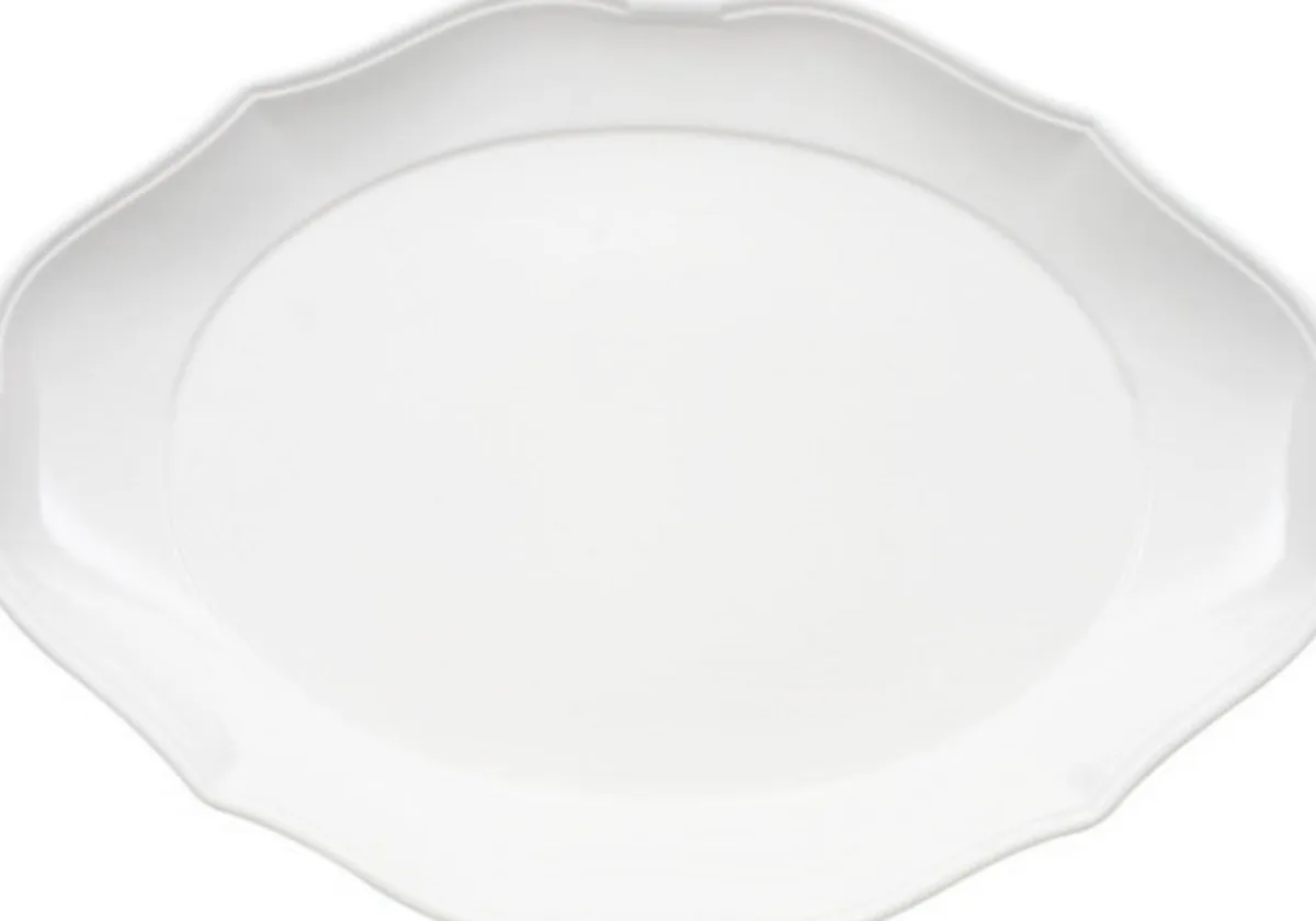 VILLEROY & BOCH Assiette plate ovale blanc porcelaine 30x23 cm La Scala Hot