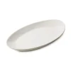 Assiette plate ovale blanc porcelaine culinaire 25x13,3 cm Madeleine - REVOL Clearance