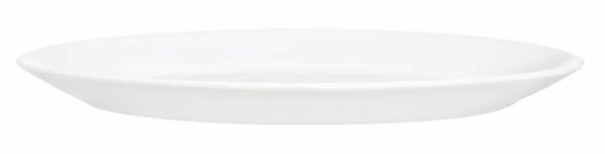 Assiette plate ovale blanc verre opal 29 cm Restaurant - ARCOROC Sale
