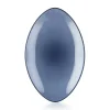 Assiette plate ovale bleu porcelaine culinaire 35x22 cm Equinoxe - REVOL Clearance