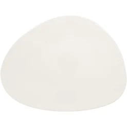 RAK Assiette plate ovale ivoire porcelaine vitrifiée 32,8x25,1 cm Shaped