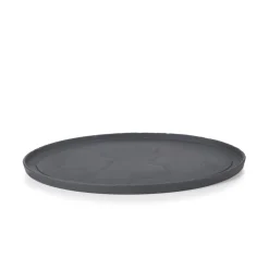 REVOL Assiette plate ovale noir porcelaine culinaire 35x22,9 cm Basalt