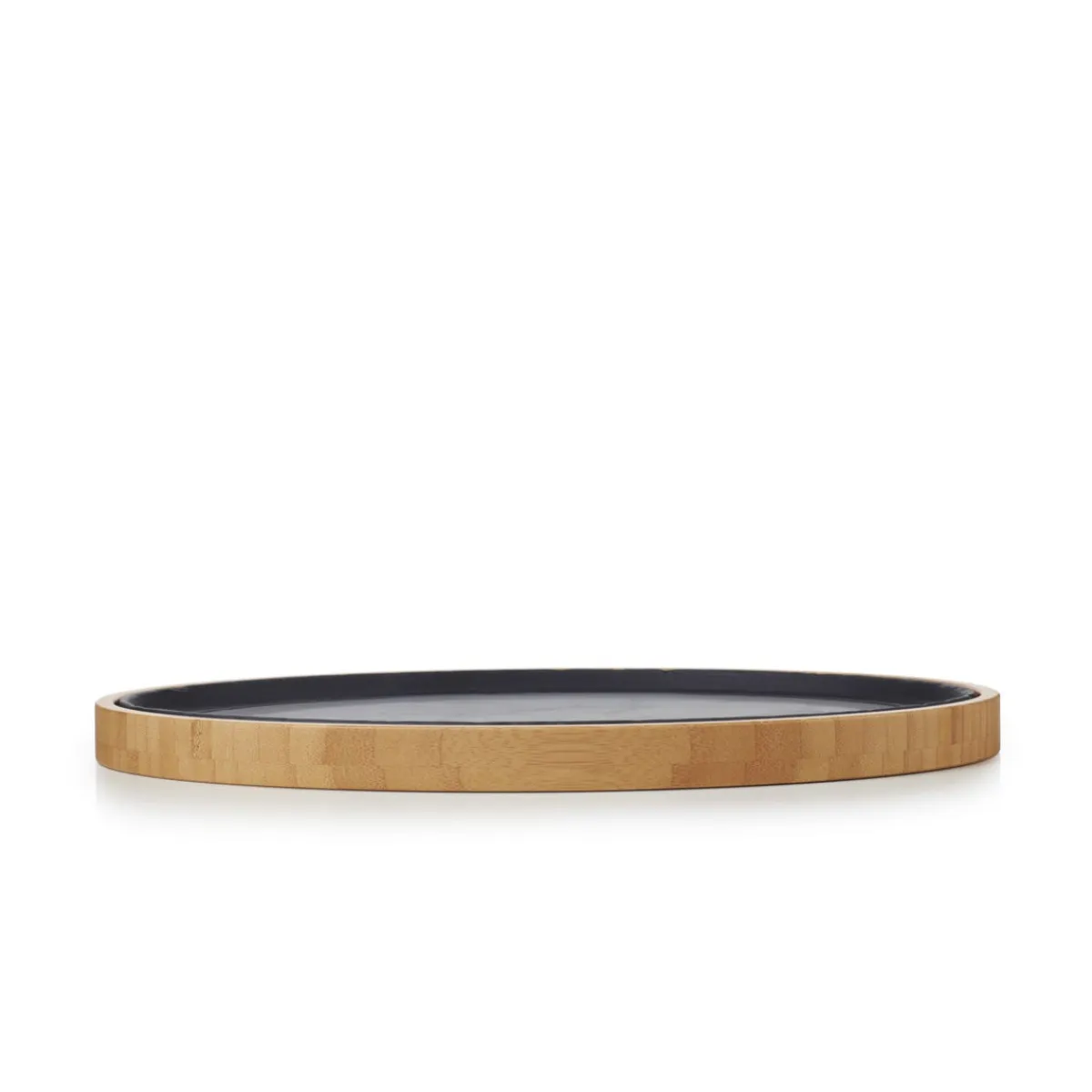 REVOL Assiette plate ovale noir porcelaine culinaire 35x22,9 cm Basalt