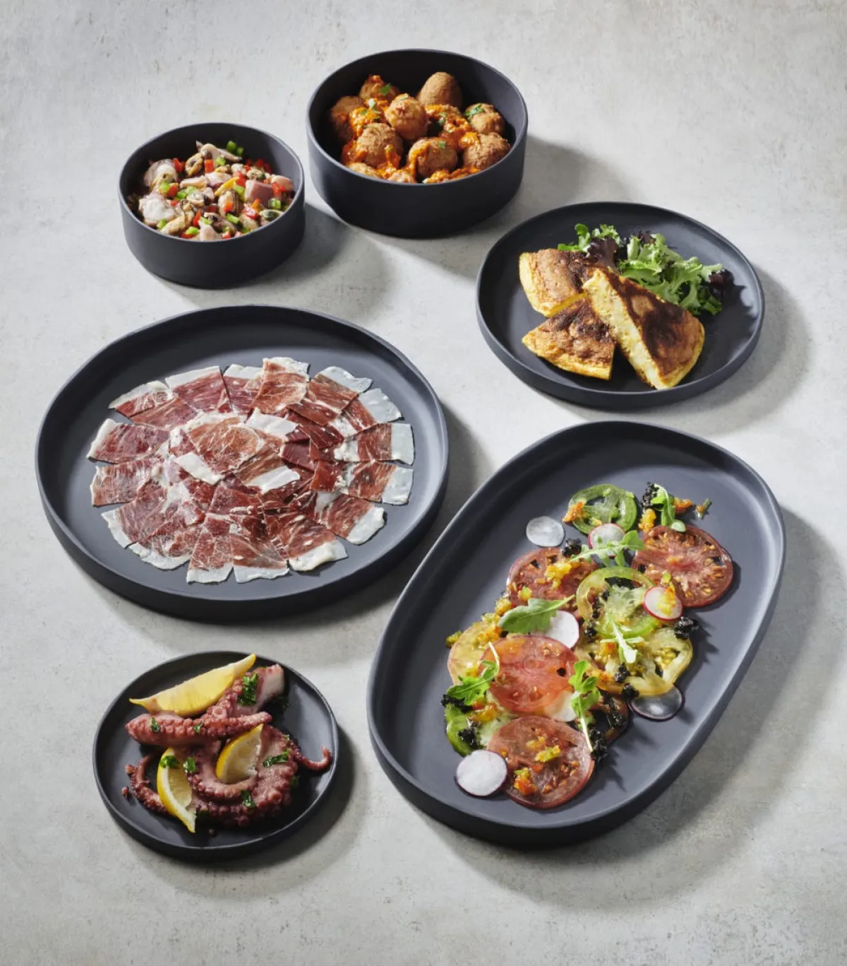 Assiette plate ovale noir porcelaine culinaire 35,5x21,8 cm Caractère - REVOL Outlet