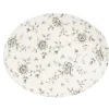 CHURCHILL Assiette plate ovale Rose Chintz Gris porcelaine vitrifiée 31,7x25,5 cm Vintage Prints Rose Chintz New