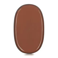 REVOL Assiette plate ovale rouge porcelaine culinaire 35,5x21,8 cm Caractère Clearance