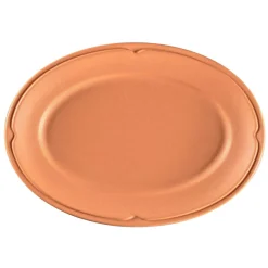 RAK Assiette plate ovale Tero Décor Prima porcelaine 32x21 cm Earth Clearance