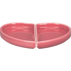 RAK Assiette plate partie droite rose porcelaine 10x18 cm Cliché Online