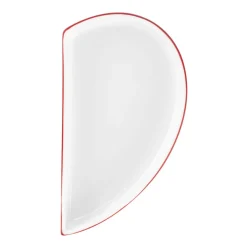 Assiette plate partie droite blanc porcelaine 10x18 cm  Cliché - RAK Clearance