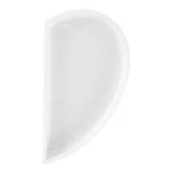 RAK Assiette plate partie droite blanc porcelaine 10x18 cm Cliché