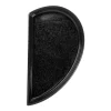RAK Assiette plate partie droite noir porcelaine 10x18 cm  Cliché New
