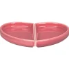 Assiette plate partie gauche rose porcelaine 10x18 cm  Cliché - RAK Sale