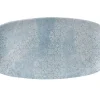CHURCHILL Assiette plate rectangulaire Aquamarine porcelaine vitrifiée 35,5x18,9 cm Vintage Prints Aquamarine Clearance