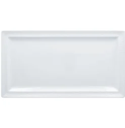 RAK Assiette plate rectangulaire blanc porcelaine 38,5x21 cm Charm Best