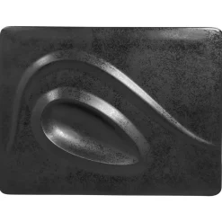 RAK Assiette plate rectangulaire noir porcelaine vitrifiée 32,1x24 cm Create New
