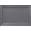 RAK Assiette plate rectangulaire Gris stone porcelaine vitrifiée 33,6x23,2 cm Neo Fusion Discount