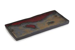REVOL Assiette plate rectangulaire gris porcelaine culinaire 30x13,5 cm Solstice Discount