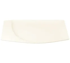 RAK Assiette plate rectangulaire ivoire porcelaine vitrifiée 32,1x20,7 cm Mazza Clearance