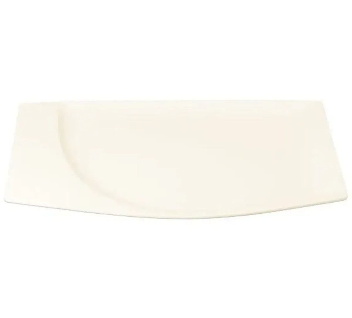 RAK Assiette plate rectangulaire ivoire porcelaine vitrifiée 32,1x20,7 cm Mazza Clearance