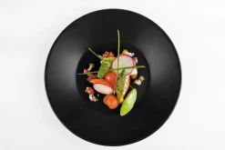 Assiette plate rectangulaire noir grès émaillé 20x13 cm Bazik Noir - Aucune Online