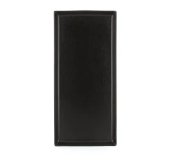 Assiette plate rectangulaire noir porcelaine culinaire 32,5x15 cm Equinoxe - REVOL Clearance