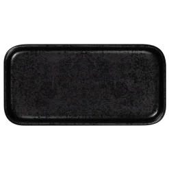 RAK Assiette plate rectangulaire noir porcelaine 16x8 cm Fractal Sale