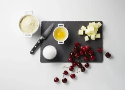 REVOL Assiette plate rectangulaire noir porcelaine culinaire 30x20 cm Basalt Sale