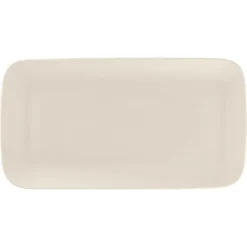 Assiette plate rectangulaire blanc porcelaine bone china 33x17,7 cm Bravura - RAK Best