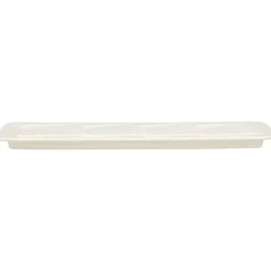 Assiette plate rectangulaire blanc porcelaine vitrifiée 37,5x14,5 cm Create - RAK Outlet