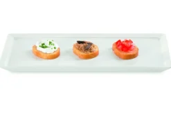Assiette plate rectangulaire ivoire porcelaine vitrifiée Allspice - RAK Sale