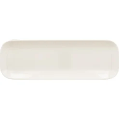 RAK Assiette plate rectangulaire ivoire porcelaine vitrifiée 33,2x10,8 cm Aurea Discount