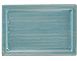 RAK Assiette plate rectangulaire Saphire porcelaine vitrifiée 33,6x23,2 cm stone Spot Outlet