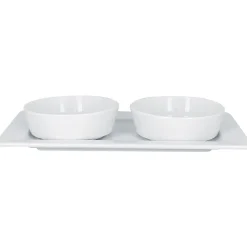 RAK Assiette plate rectangulaire blanc porcelaine vitrifiée 29,4x16,4 cm Access Outlet