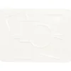 RAK Assiette plate rectangulaire blanc porcelaine vitrifiée 37,2x27,5 cm Create Hot