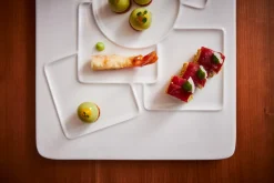 RAK Assiette plate rectangulaire blanc porcelaine vitrifiée 37,2x27,5 cm Create Hot