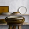 Assiette plate rectangulaire marron porcelaine vitrifiée 34,5x23,3 cm Harvest - DUDSON Outlet