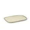 SERAX Assiette plate rectangulaire ivoire grès émaillé 32x23 cm Merci Best