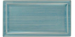 RAK Assiette plate rectangulaire Saphire porcelaine vitrifiée 38,5x21 cm stone Spot Hot