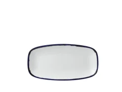 DUDSON Assiette plate rectangulaire Ink porcelaine vitrifiée 29,8x15,3 cm Harvest