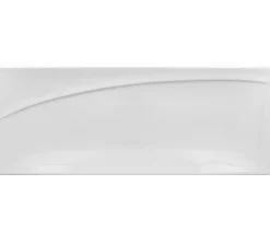 Assiette plate rectangulaire blanc porcelaine vitrifiée 32x12,5 cm Moon - RAK Online