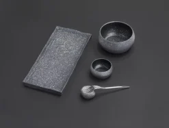 REVOL Assiette plate rectangulaire noir porcelaine culinaire 30x13,5 cm Solstice