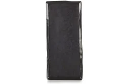 REVOL Assiette plate rectangulaire noir porcelaine culinaire 30x13,5 cm Solstice