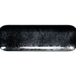 RAK Assiette plate rectangulaire noir porcelaine vitrifiée 38x21 cm Karbon Outlet