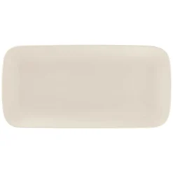 Assiette plate rectangulaire blanc porcelaine bone china 27,7x13,9 cm Bravura - RAK Online