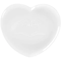 Assiette plate relief blanc porcelaine 28,3x25 cm  Cliché - RAK Online
